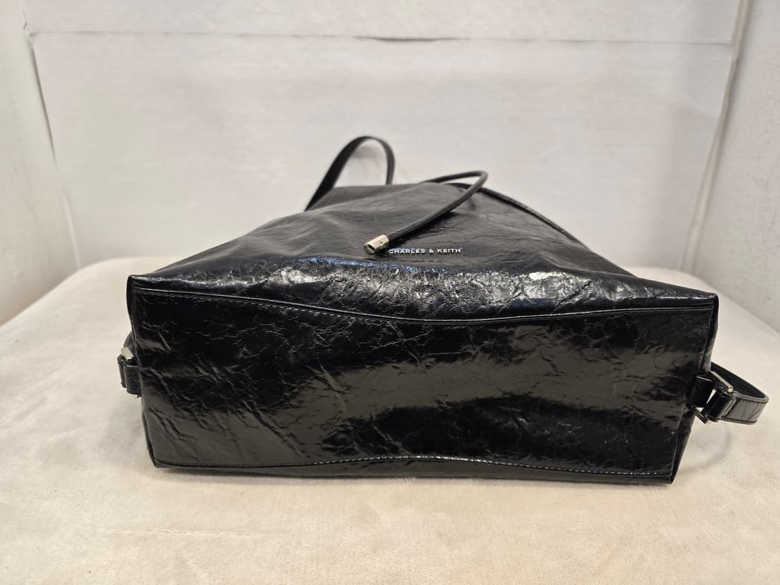 찰스앤키스 네바 투웨이 버킷백 숄더백 백팩 블랙 상품이미지7