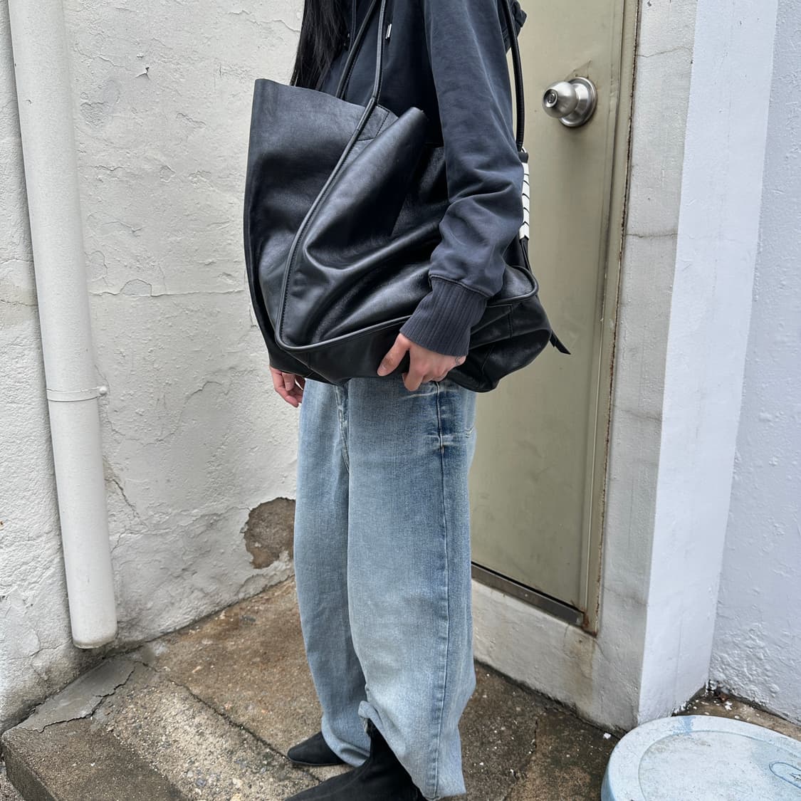 00s 프로엔자 스쿨러 XL 빅 레더 토트백 상품이미지10