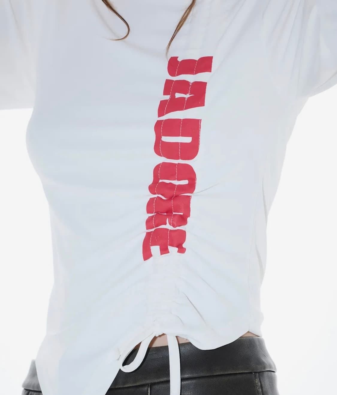 품절제품)L14 SHIRRING T-SHIRT(WHITE) 상품이미지3