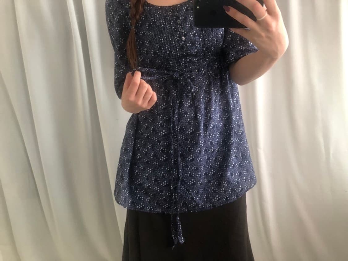 706. navy garden blouse 상품이미지4