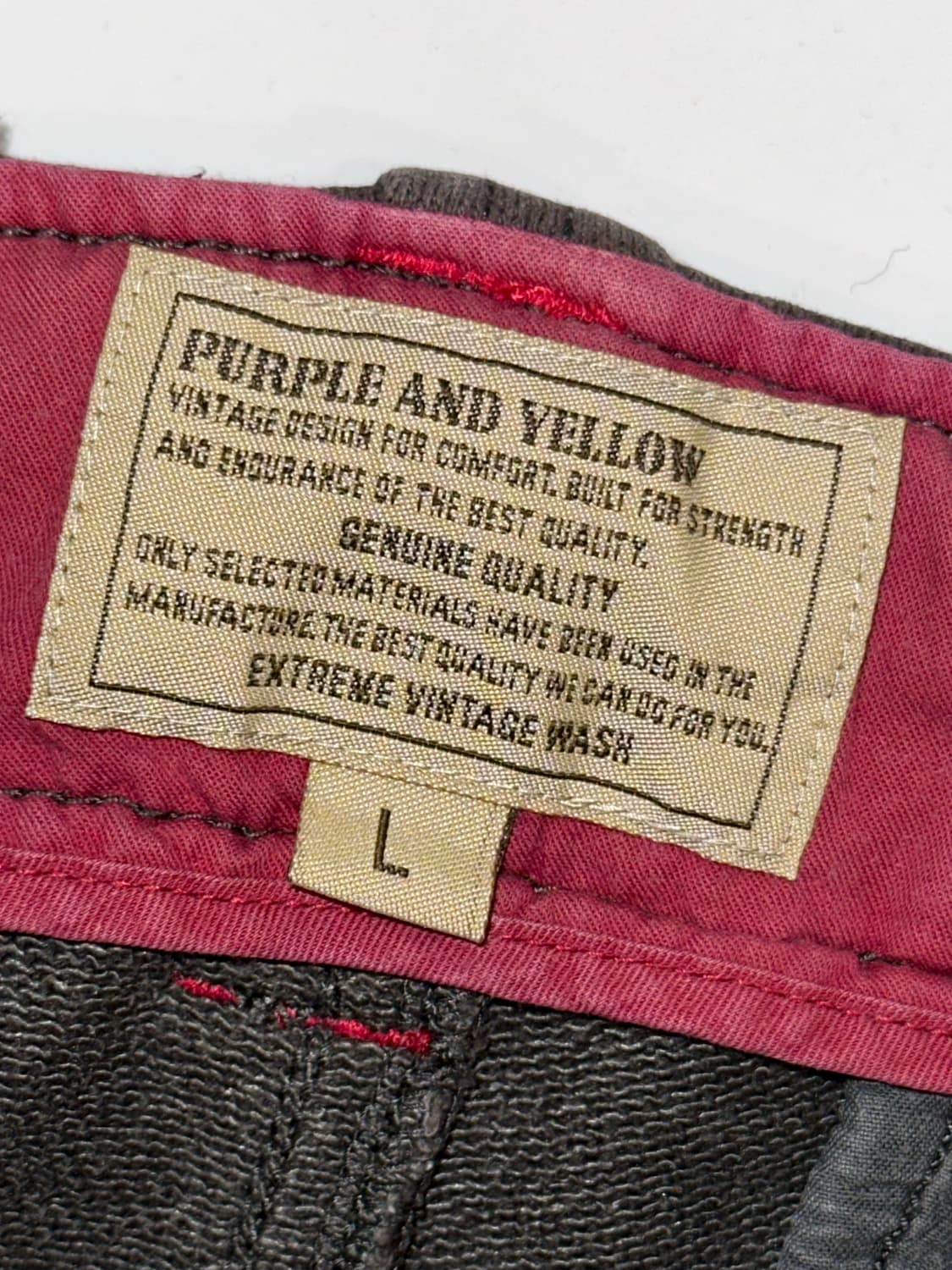 purple and yellow 바지 상품이미지3