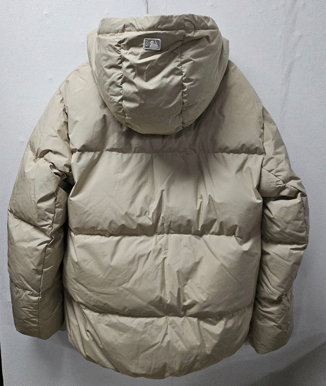 MLB 키즈 165  구스 다운 베이지 후두 패딩 .남여가능 상품이미지2