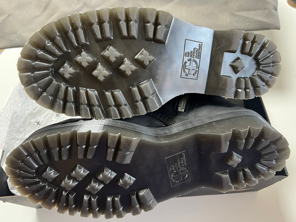 [교환 or 판매] UK9.5 닥터마틴 릭오웬스 쿼드 솔 스틸 토 부츠 상품이미지3