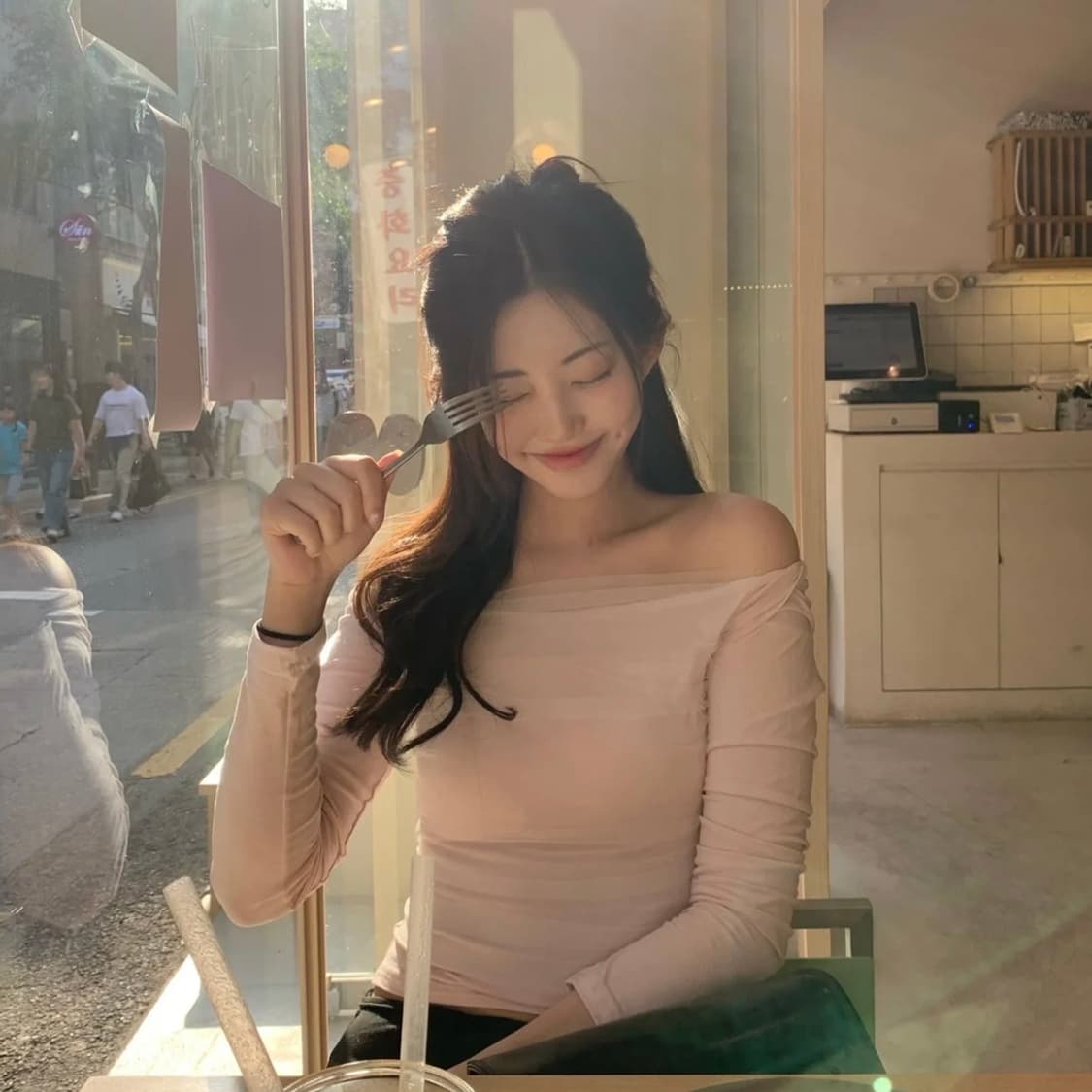 제니오 안느 볼레로 롱슬리브 (핑크) 상품이미지4