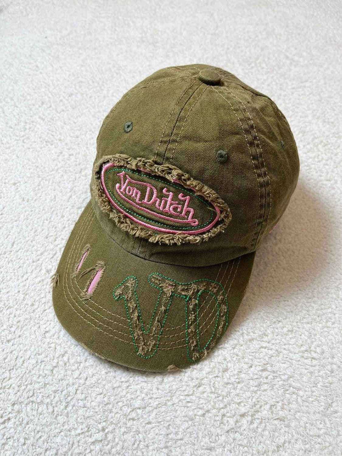 본더치 00's Y2K 빈티지드 볼캡 모자 A1761 상품이미지2