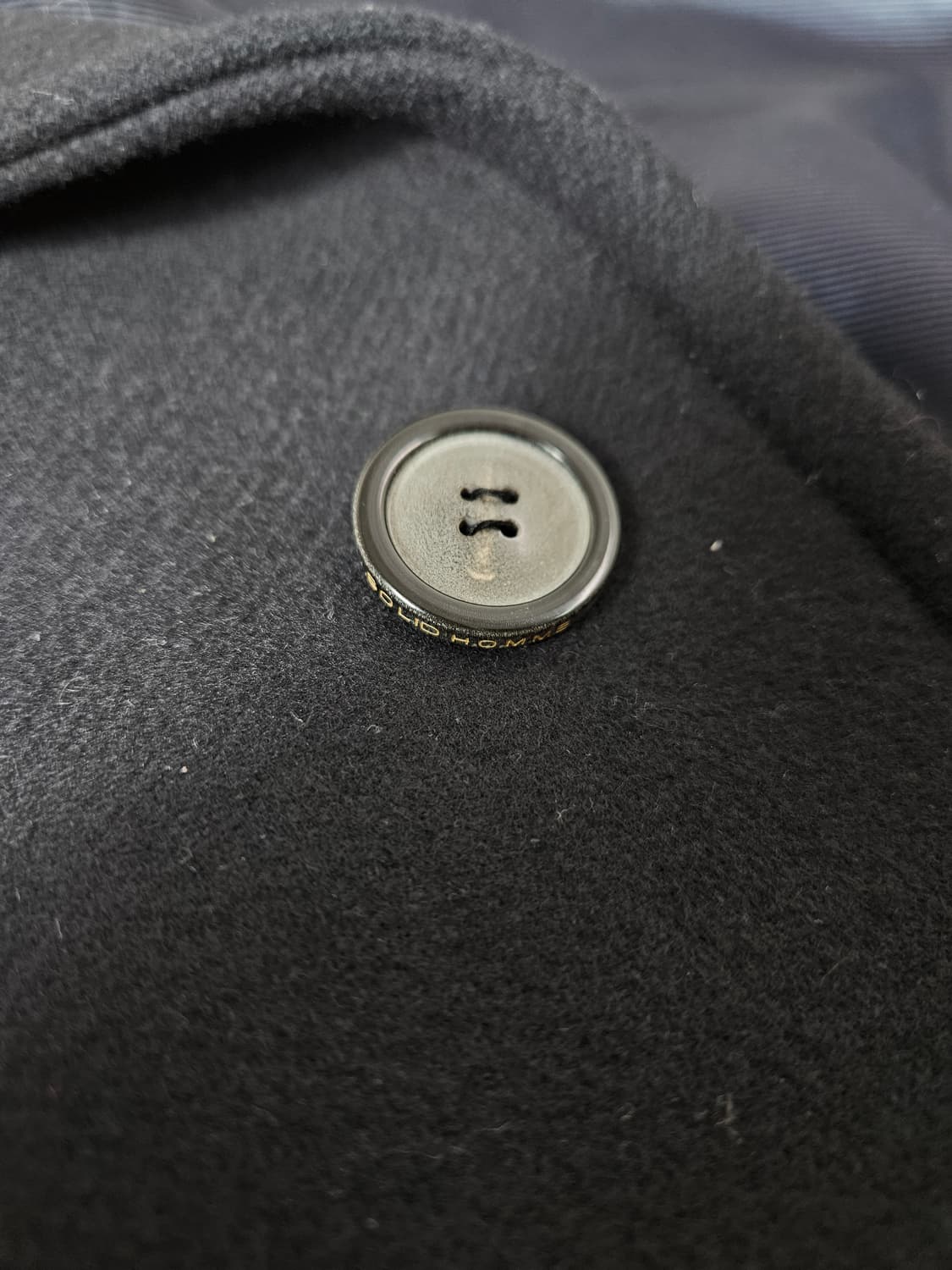 솔리드옴므 18fw 하프코트 피코트 헤비 울 나일론 코트자켓 48 상품이미지2