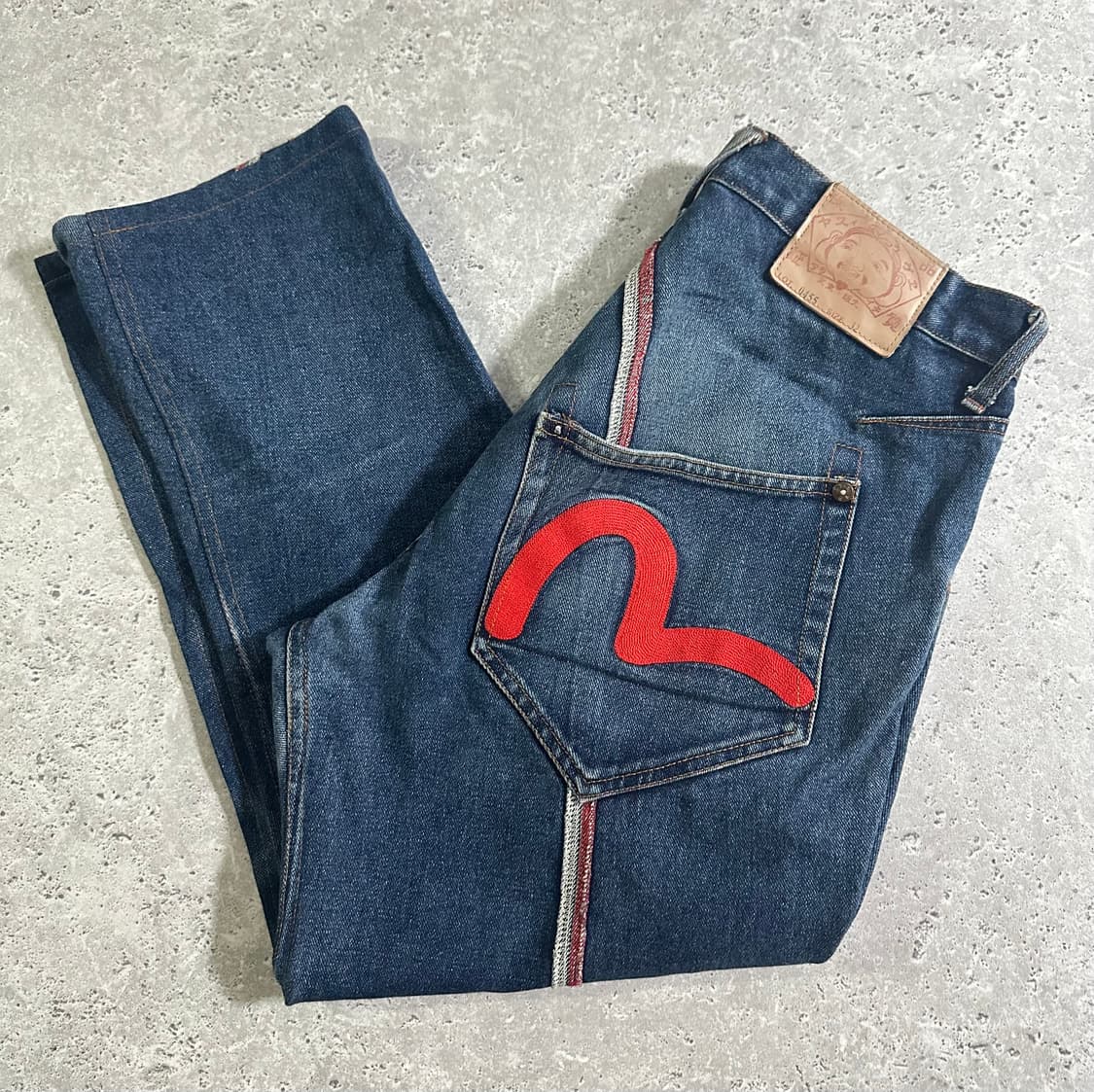 00s EVISU 0455 자수 새깅 데님 /709 상품이미지1