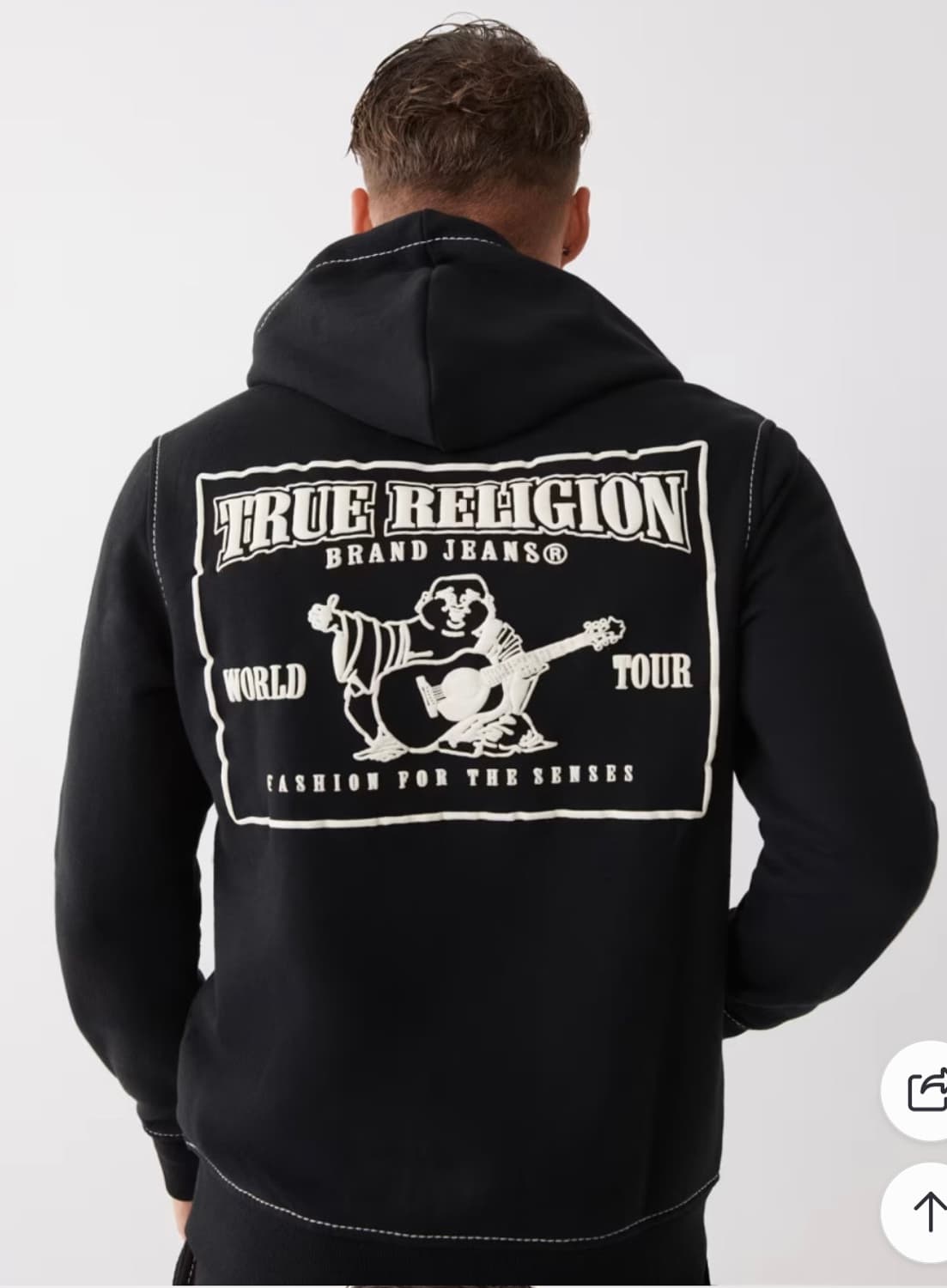 (새상품) 트루릴리젼 블랙 후드집업 M 상품이미지2