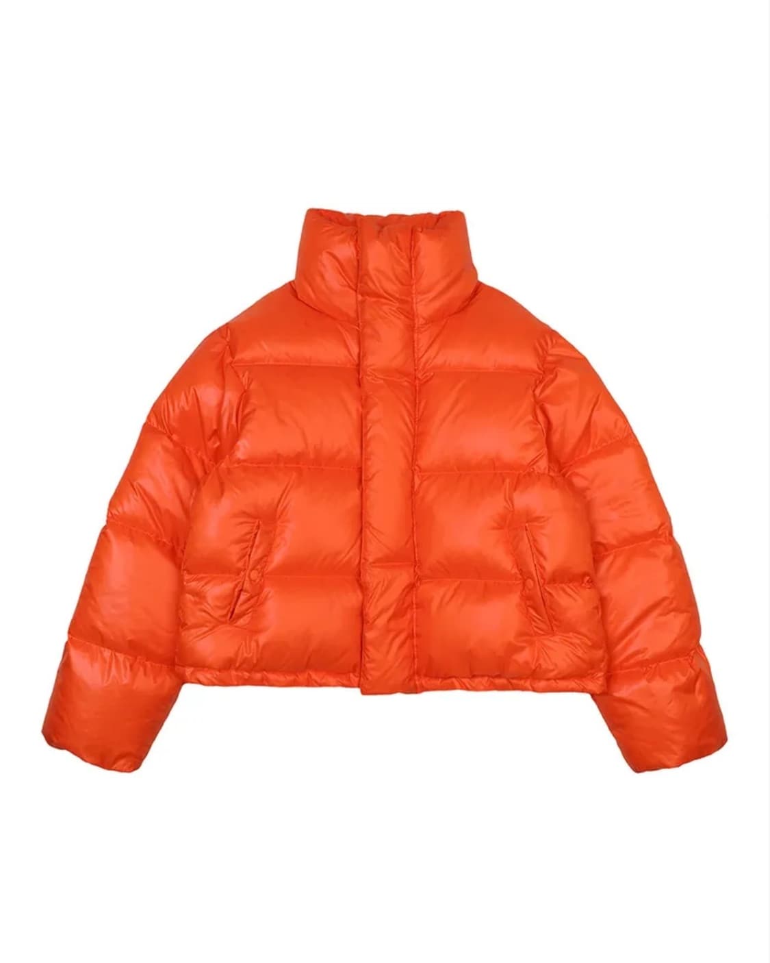 [새상품] LEEY 엠보로고 오버사이즈 푸퍼 재킷 오렌지 (현 YEEL) 상품이미지8