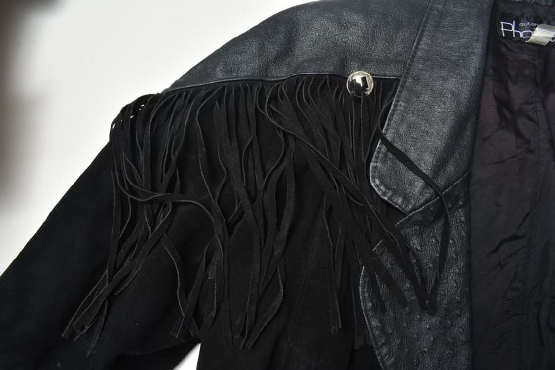 웨스턴 프린지 스웨이드 가죽 자켓 L N1178 상품이미지6