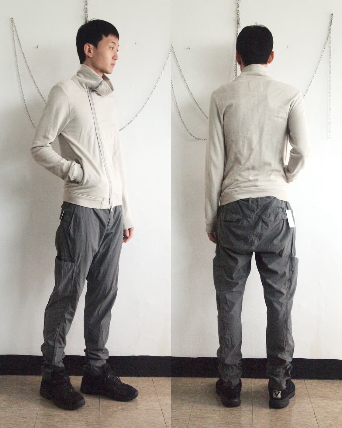 allsaints uk 올세인츠 asymmetric 아티저널 사선집업 상품이미지1