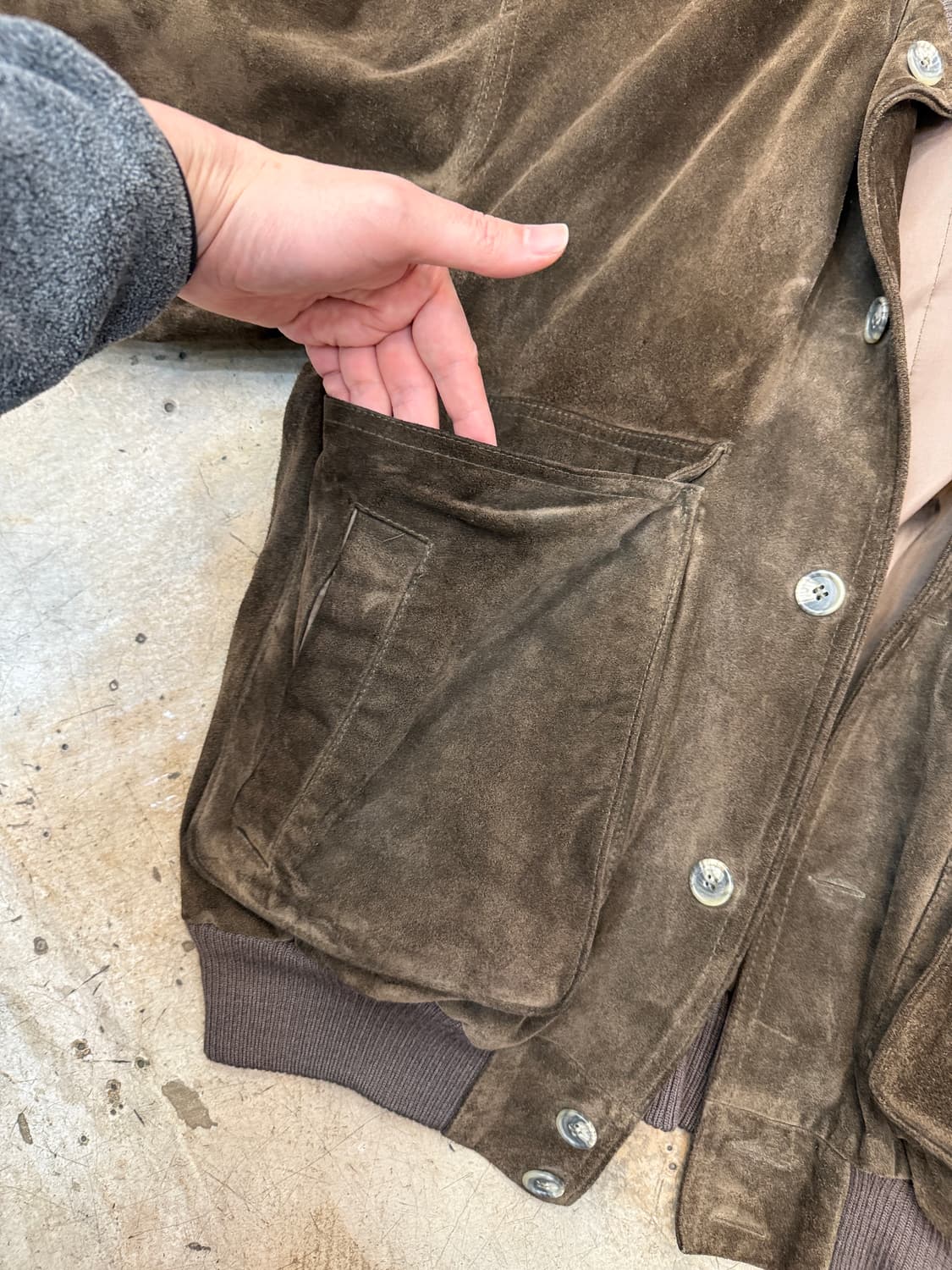 90s 스웨이드 누벅자켓 상품이미지8