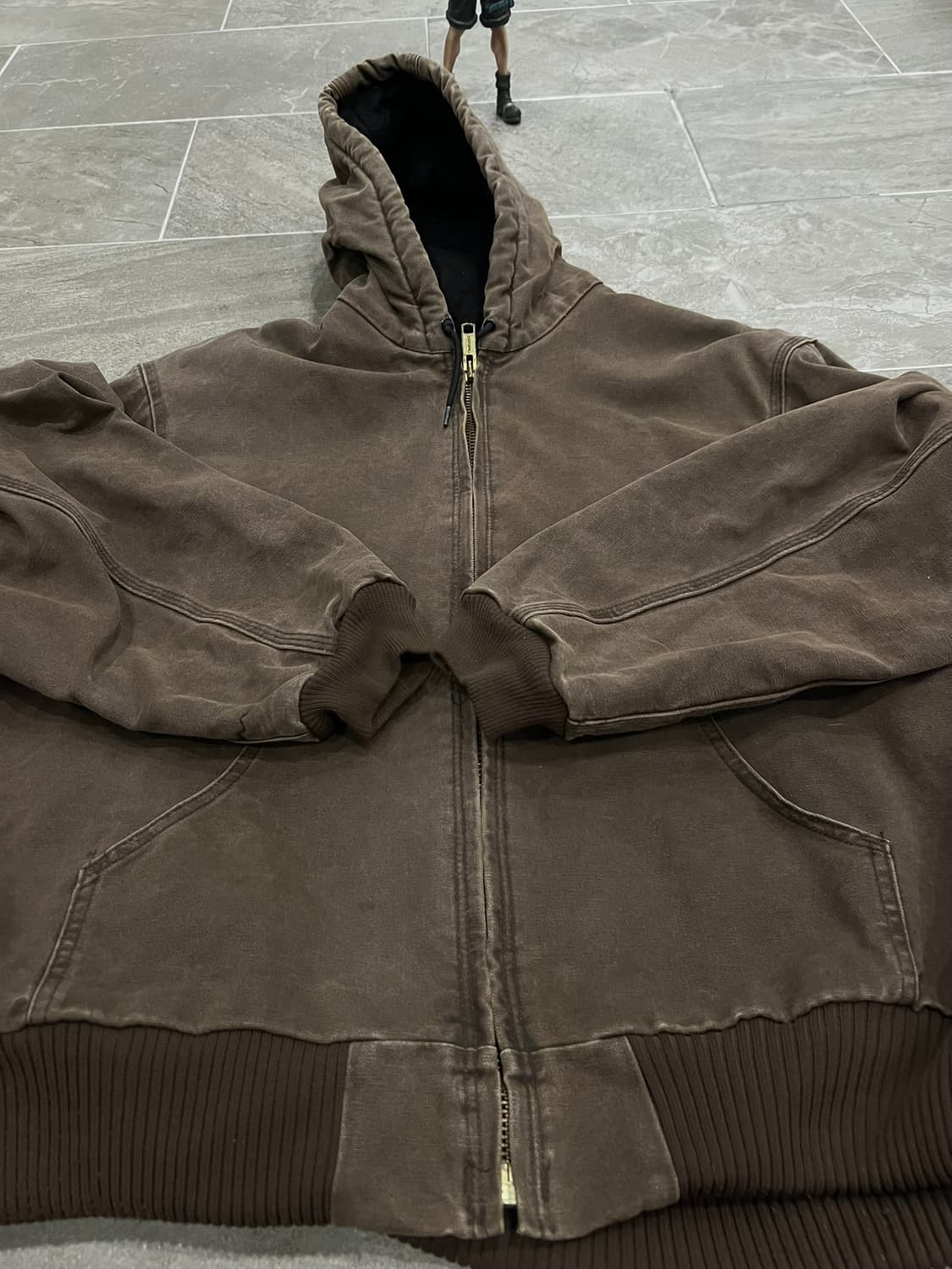 (XL)칼하트 덕 액티브 후드자켓 J130 CHT 체스트넛 상품이미지7