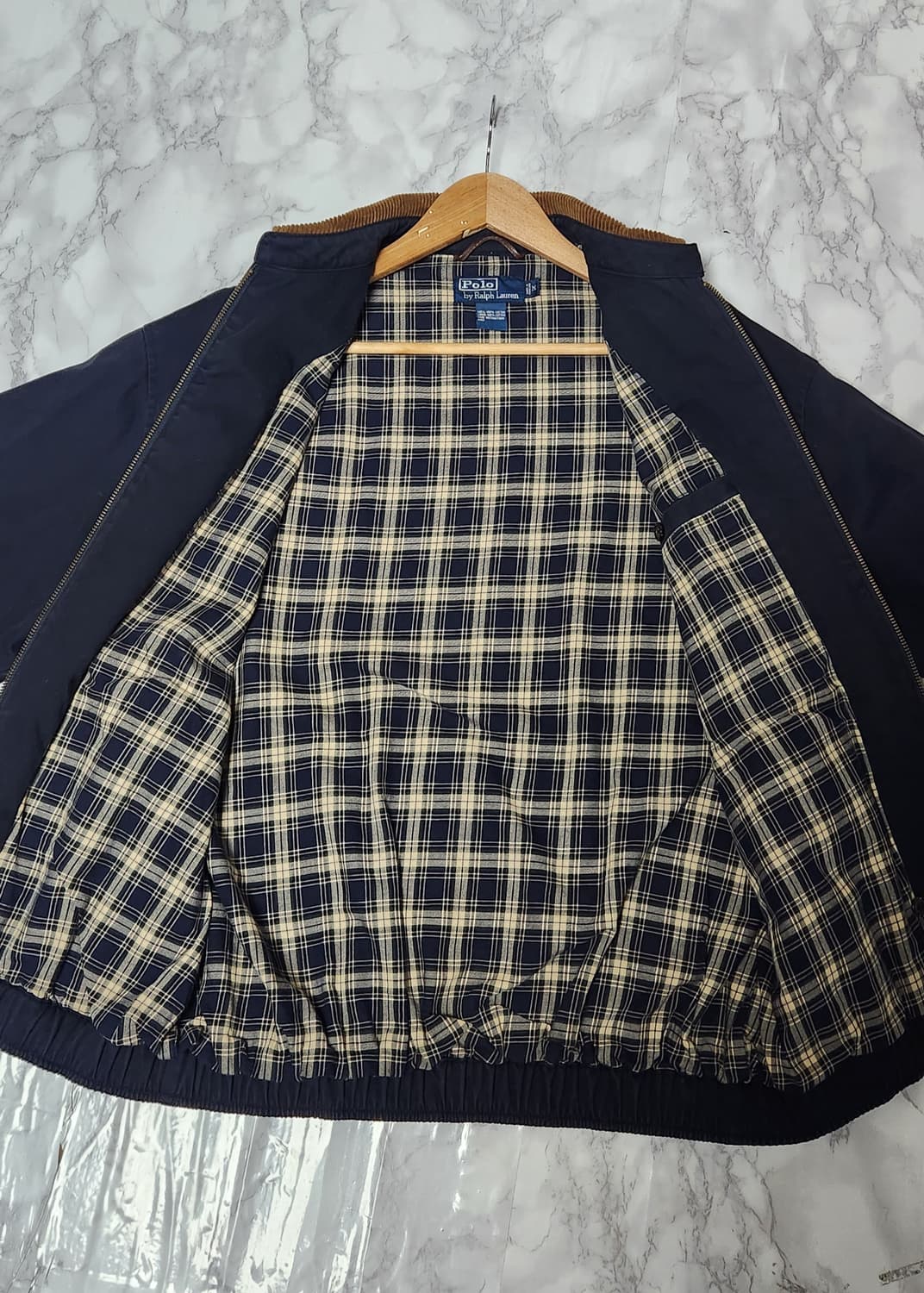 폴로 코듀로이 카라 네이비 코튼 스윙톱 자켓 상품이미지5