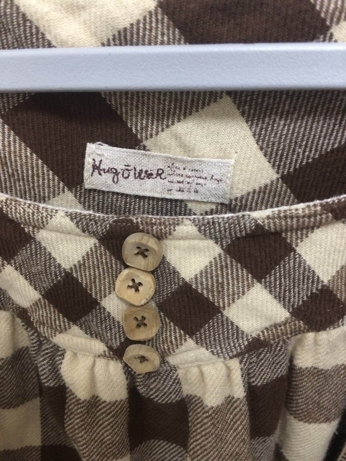 일본 빈티지 모리걸 체크 상의 상품이미지3