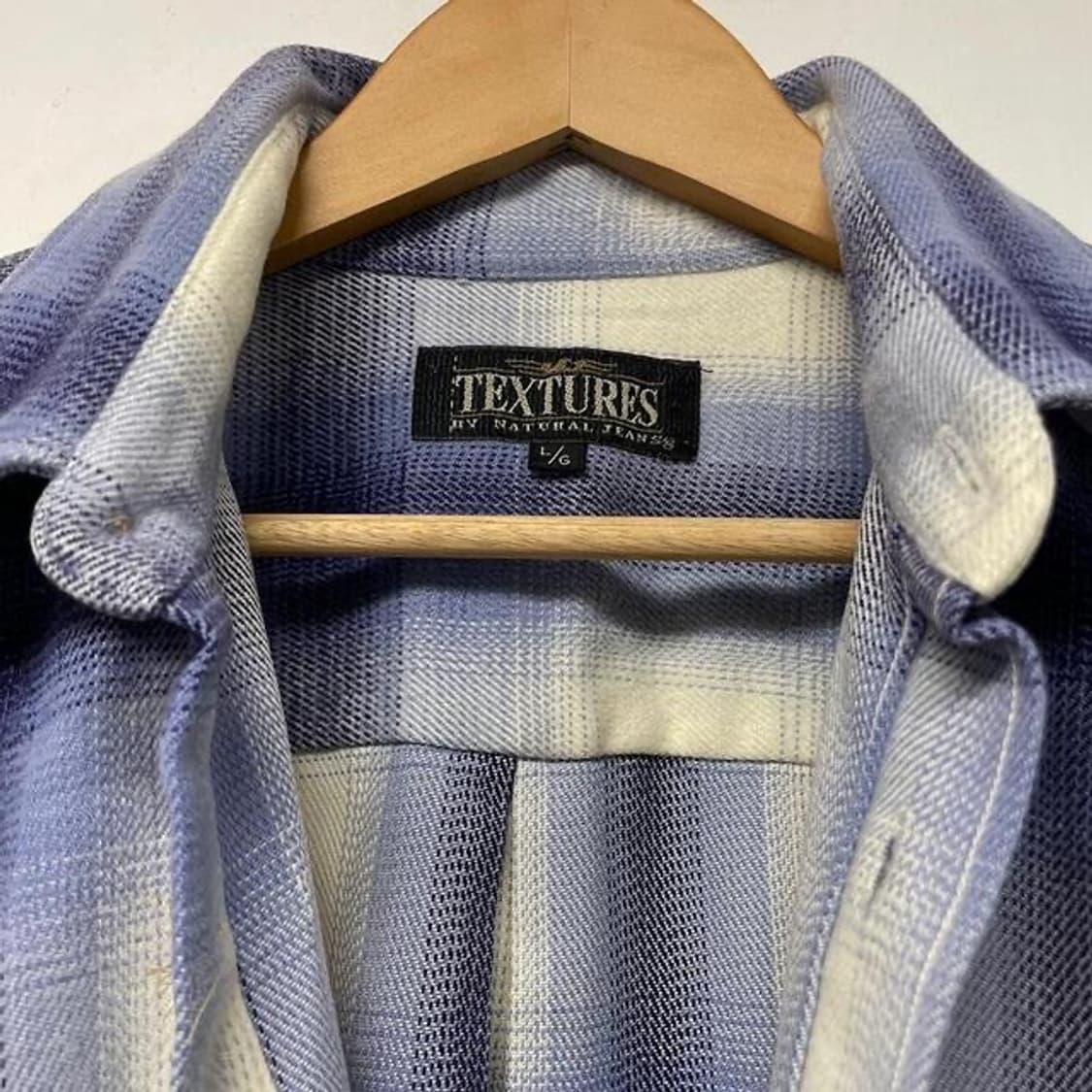 텍스쳐스 타탄 체크 플란넬 셔츠 (L)  상품이미지5