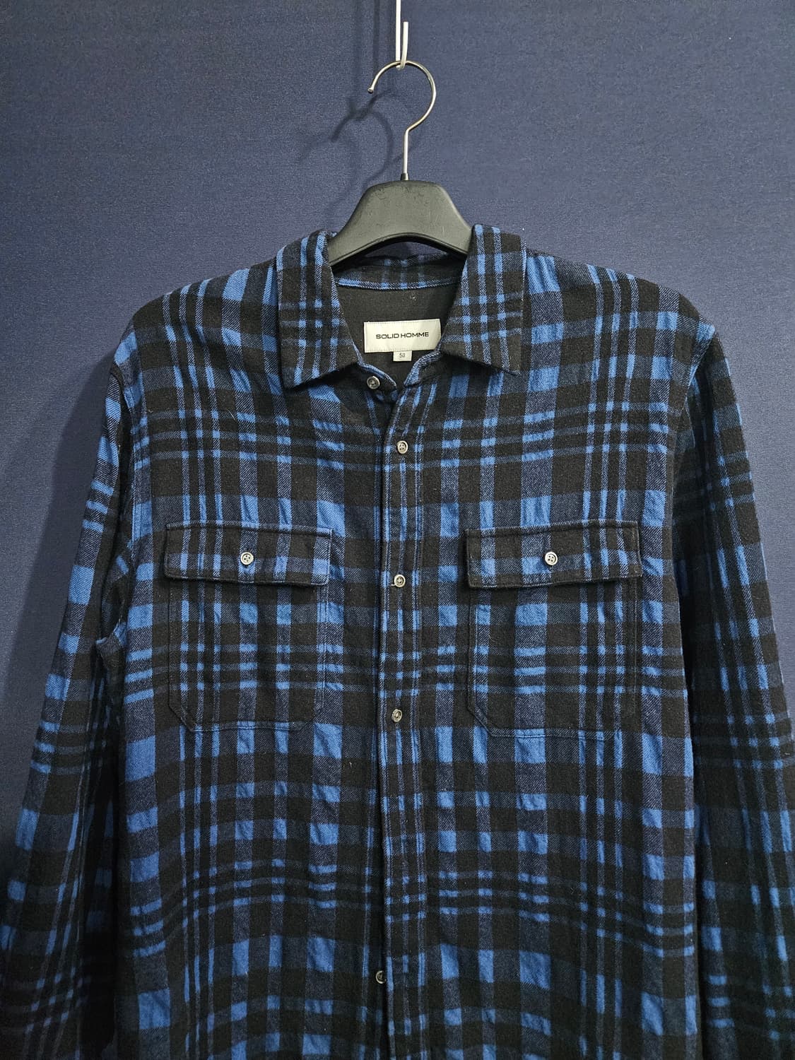 솔리드옴므 스트라이프 체크 남성 105 긴팔셔츠  상품이미지6