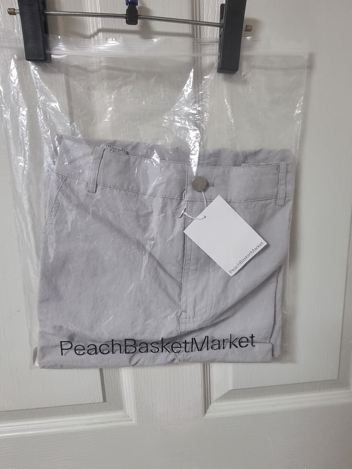 Peachbasketmarket 그레이 스커트 상품이미지1