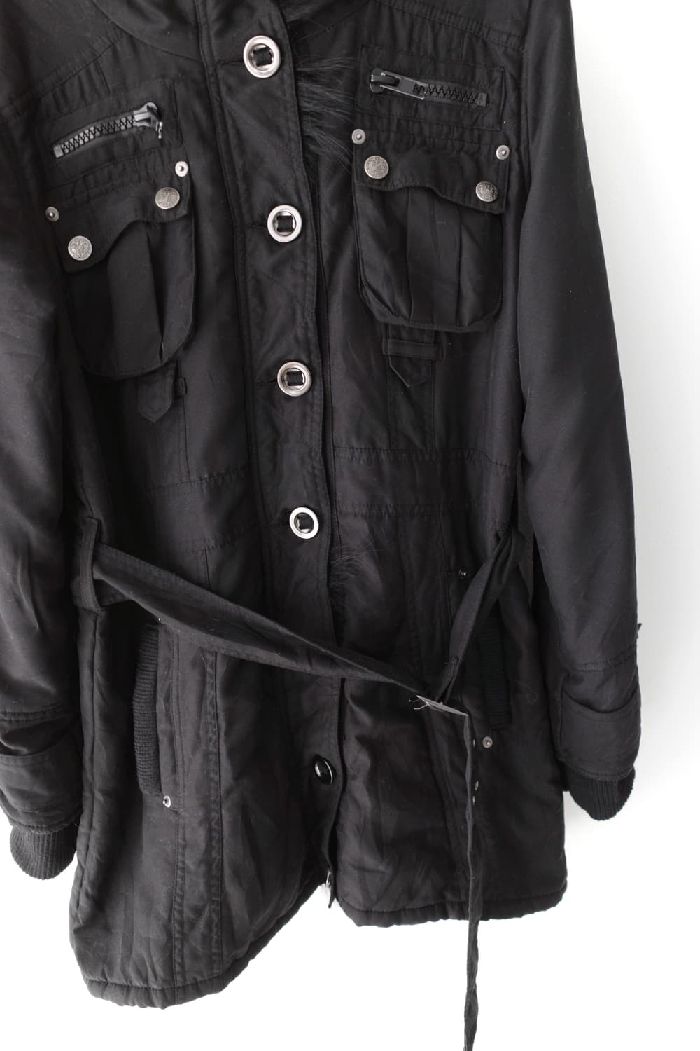 image) button fur padding jacket 상품이미지3