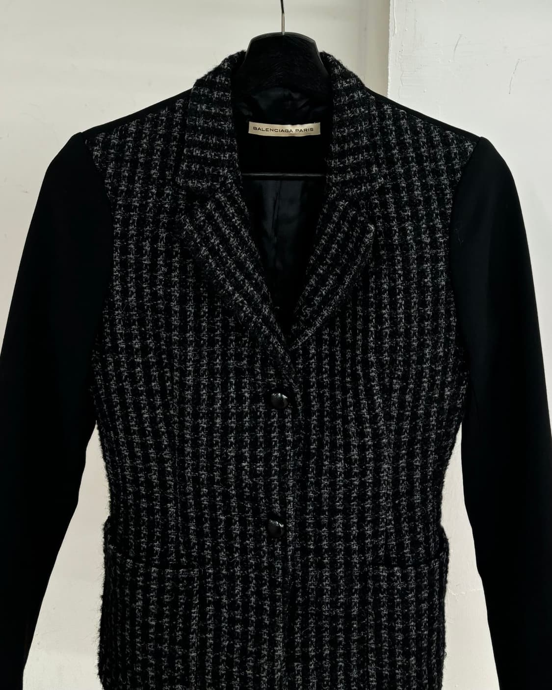 발렌시아가 블랙 콘트라스트 패널 블레이저 상품이미지2