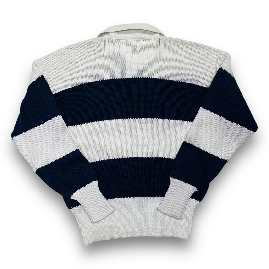 폴로 랄프로렌 80s 카라넥 배색 단가라 빈티지 니트 상품이미지3