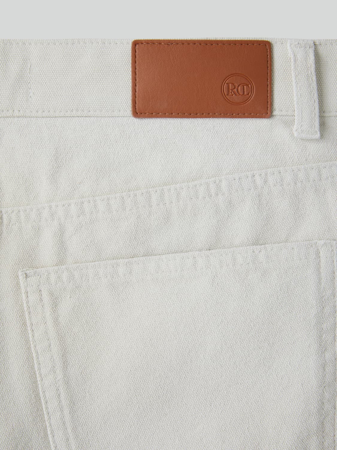 렉토 26SS 빈티지 페인티드 플레어 팬츠 에크루 상품이미지9