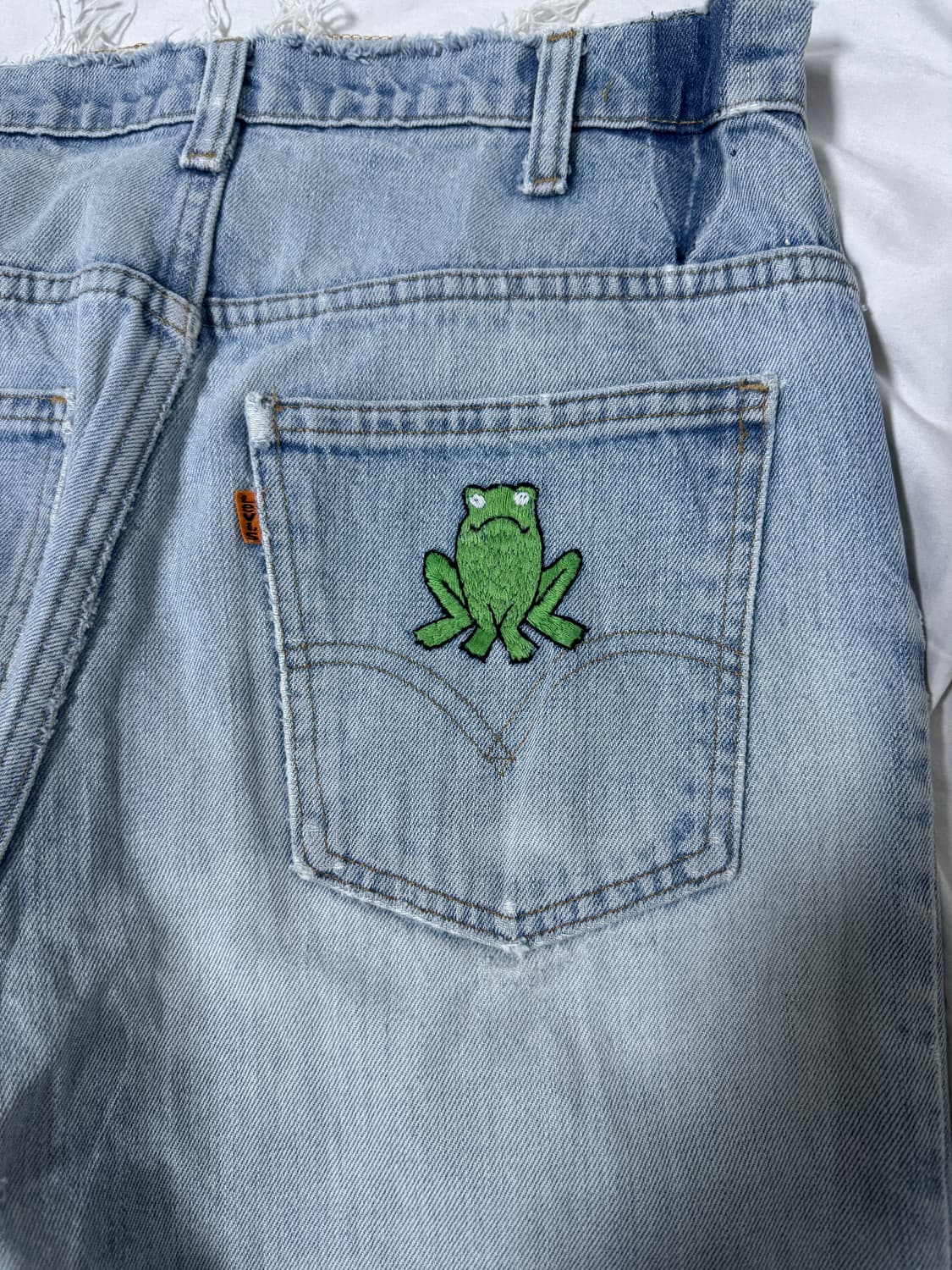 70s usa 리바이스 519 오렌지탭 데님팬츠 탈론 지퍼 상품이미지1