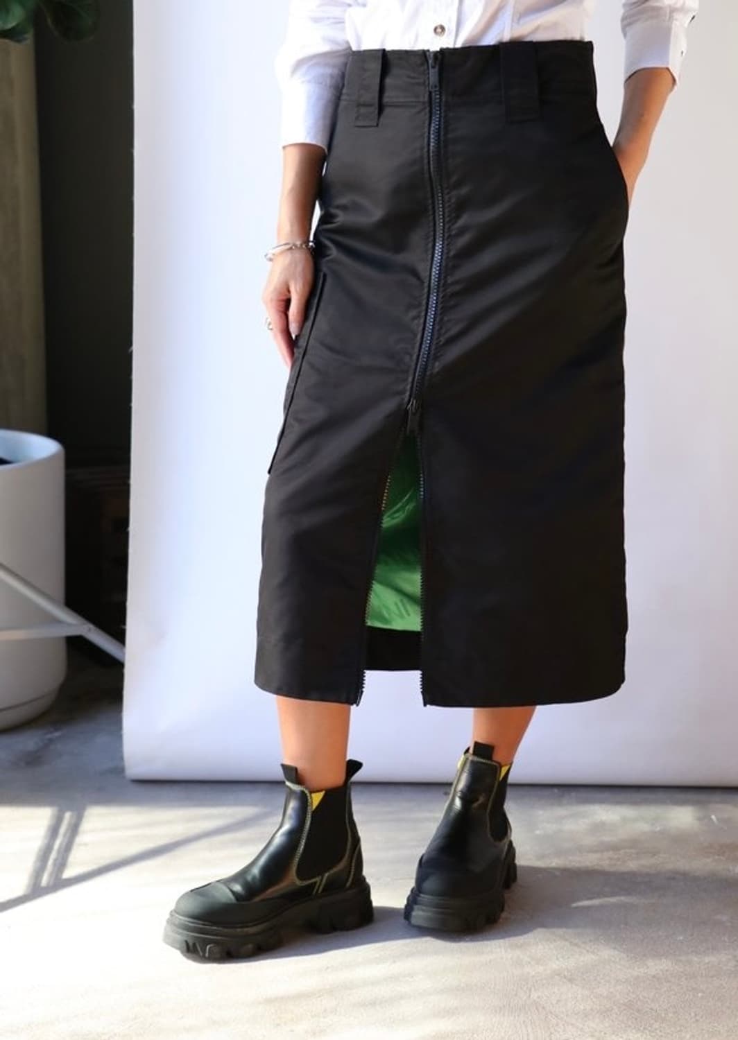 Ganni ' Outerwear Nylon Skirt 상품이미지7