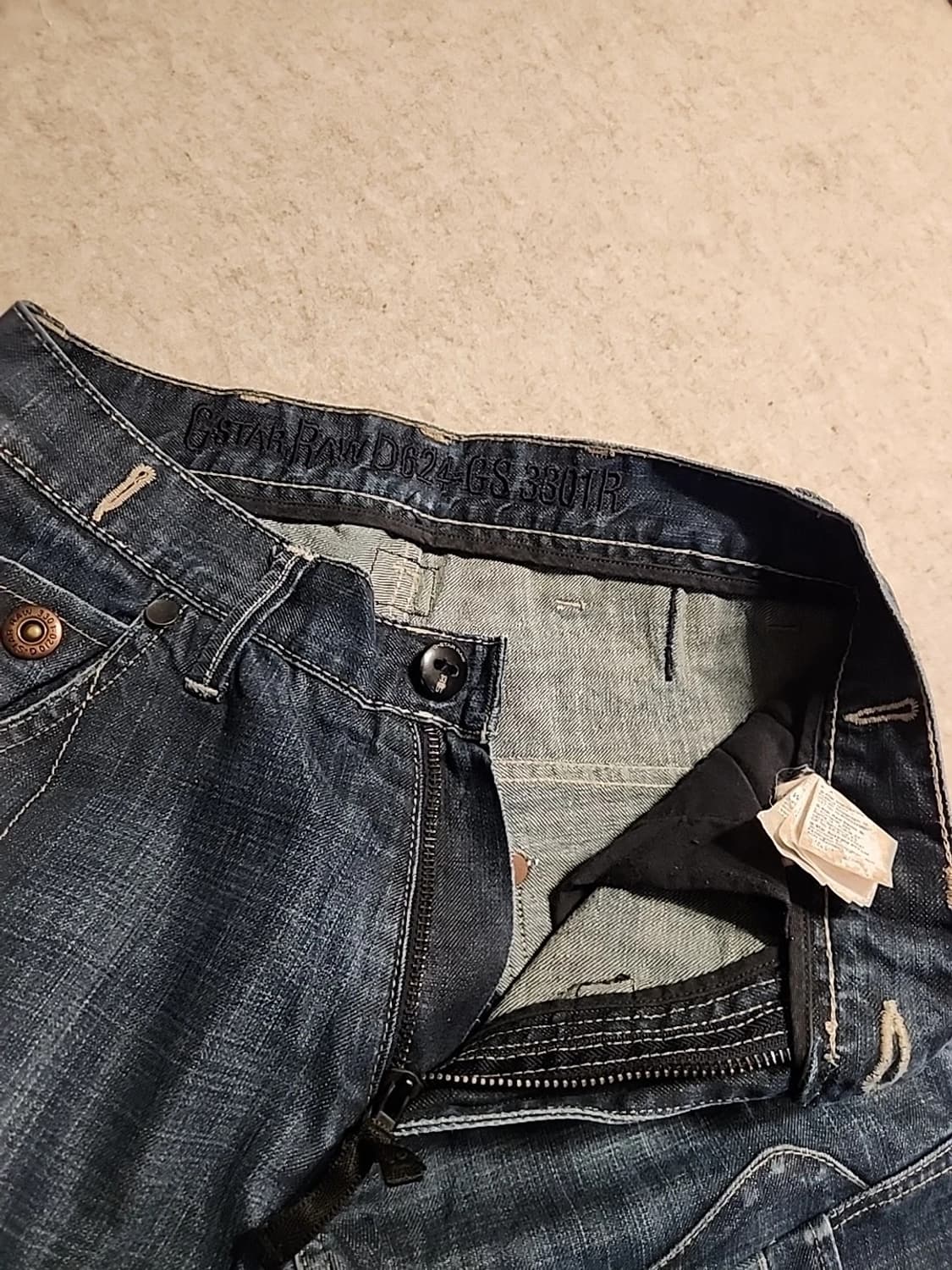 지스타 로우 빈티지 라프 엘우드 루즈 카고 데님 팬츠 상품이미지7