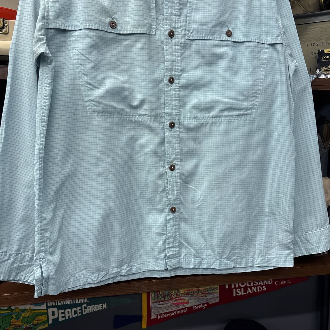 00s 파타고니아 마이크로 체크 롱슬리브 아일랜드 호퍼 셔츠 N1085 상품이미지4