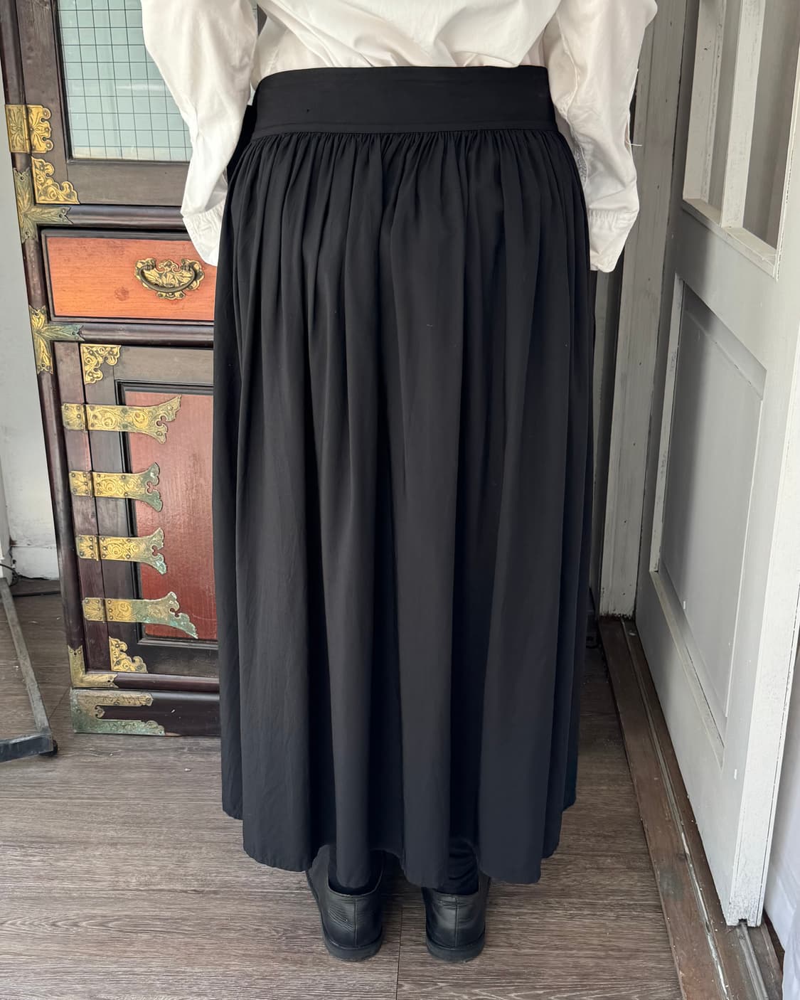 요지 야마모토 YS 버튼 랩 스커트 상품이미지3