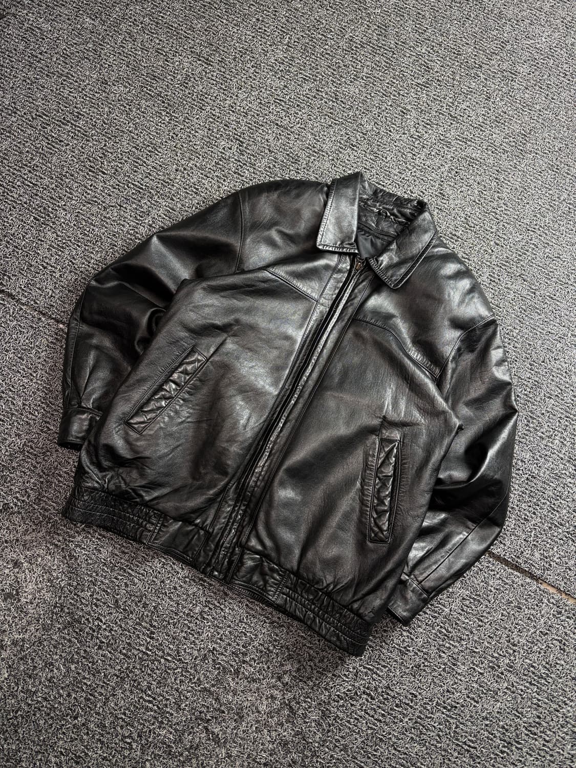 00s 빈티지 아카이브 양가죽 레더 봄버 자켓 2645 상품이미지1