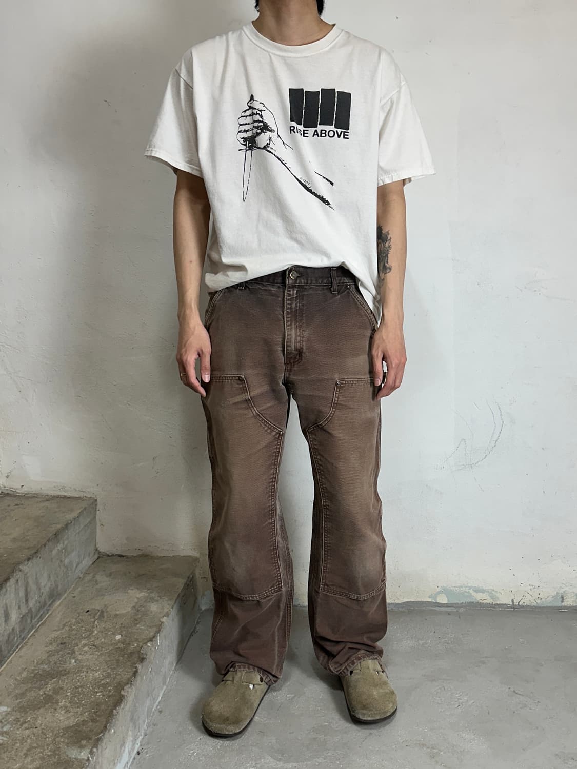 OG 칼하트 더블니 다크브라운 칼하트 B136 DKB 썩블니 상품이미지2