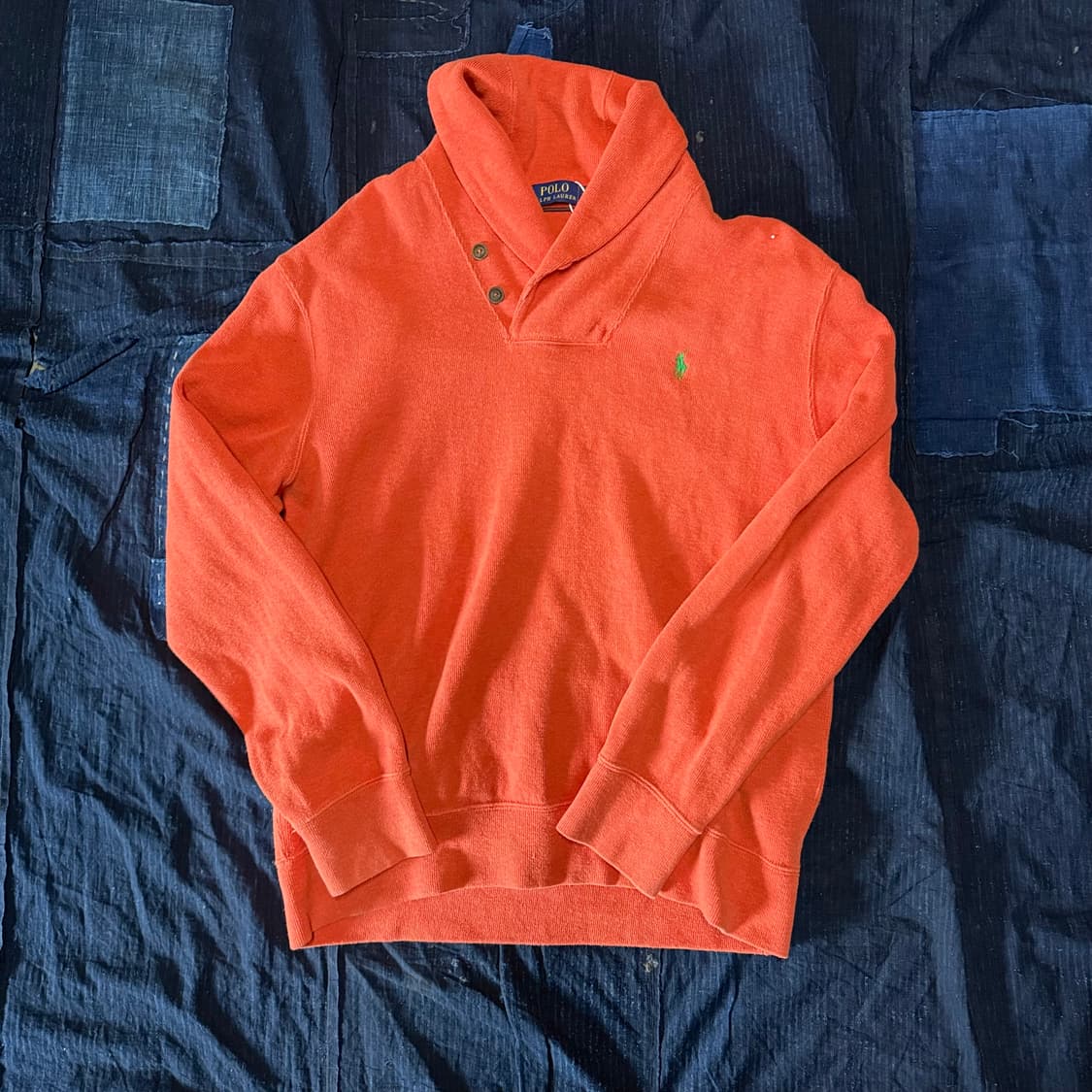 폴로 랄프로렌 숄카라 코튼 니트 L 상품이미지1