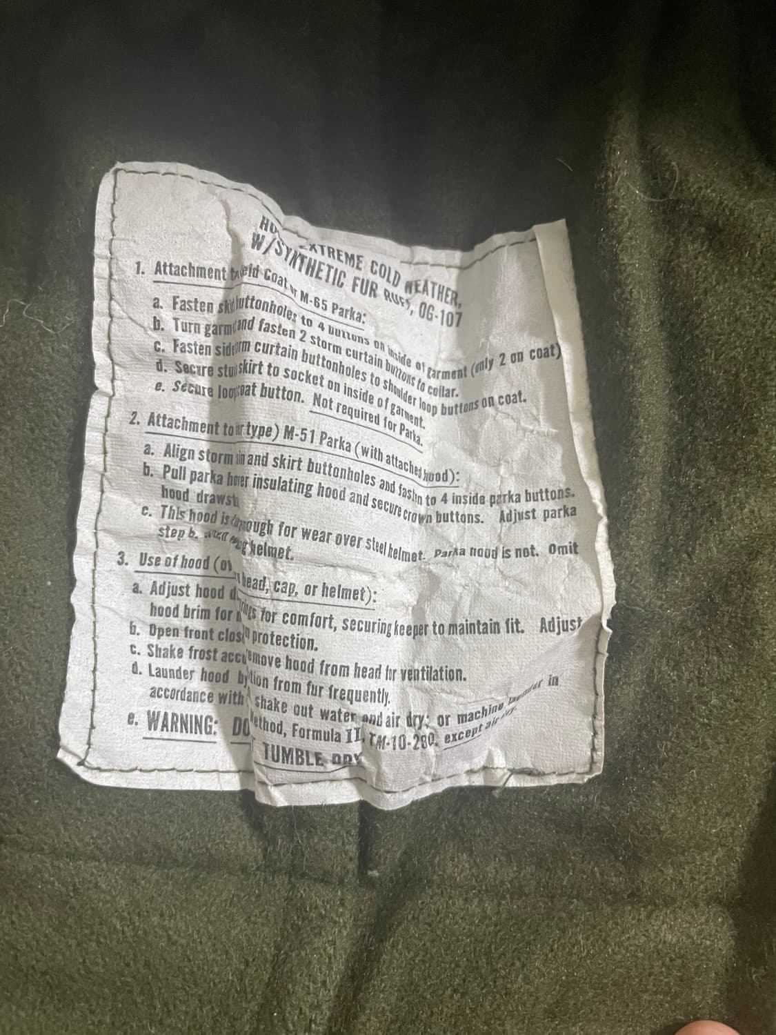 m65og 오리지널 개파카 피쉬테일 후드 상품이미지6