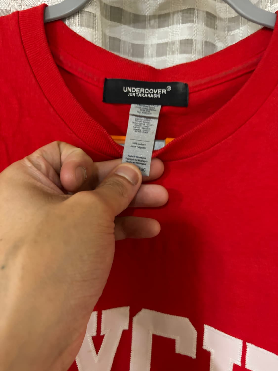 언더커버 사이코 아플리케 티셔츠 xl 상품이미지2