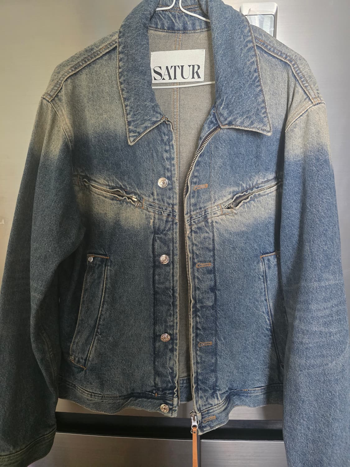 세터 브루클린 집 워시드 데님 트러커 자켓 상품이미지2