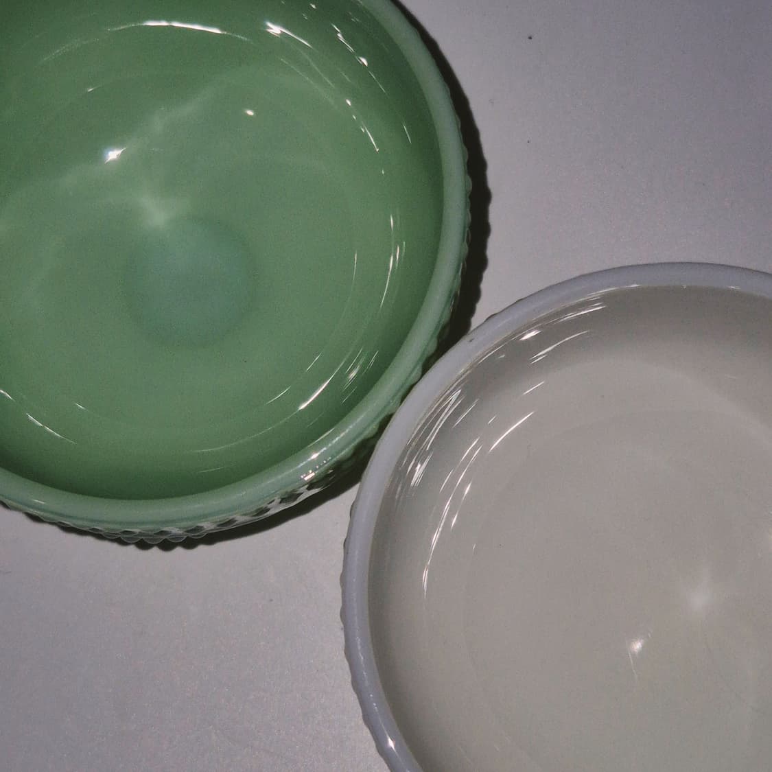 80s 미국 제디트 밀크글라스 컴포트 볼 1p 상품이미지10