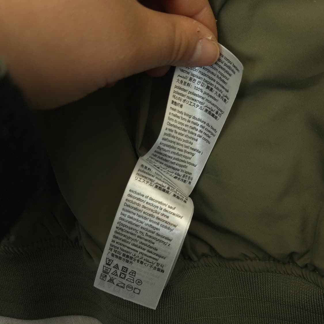 캘빈클라인 카키 봄버 자켓 xs 상품이미지6