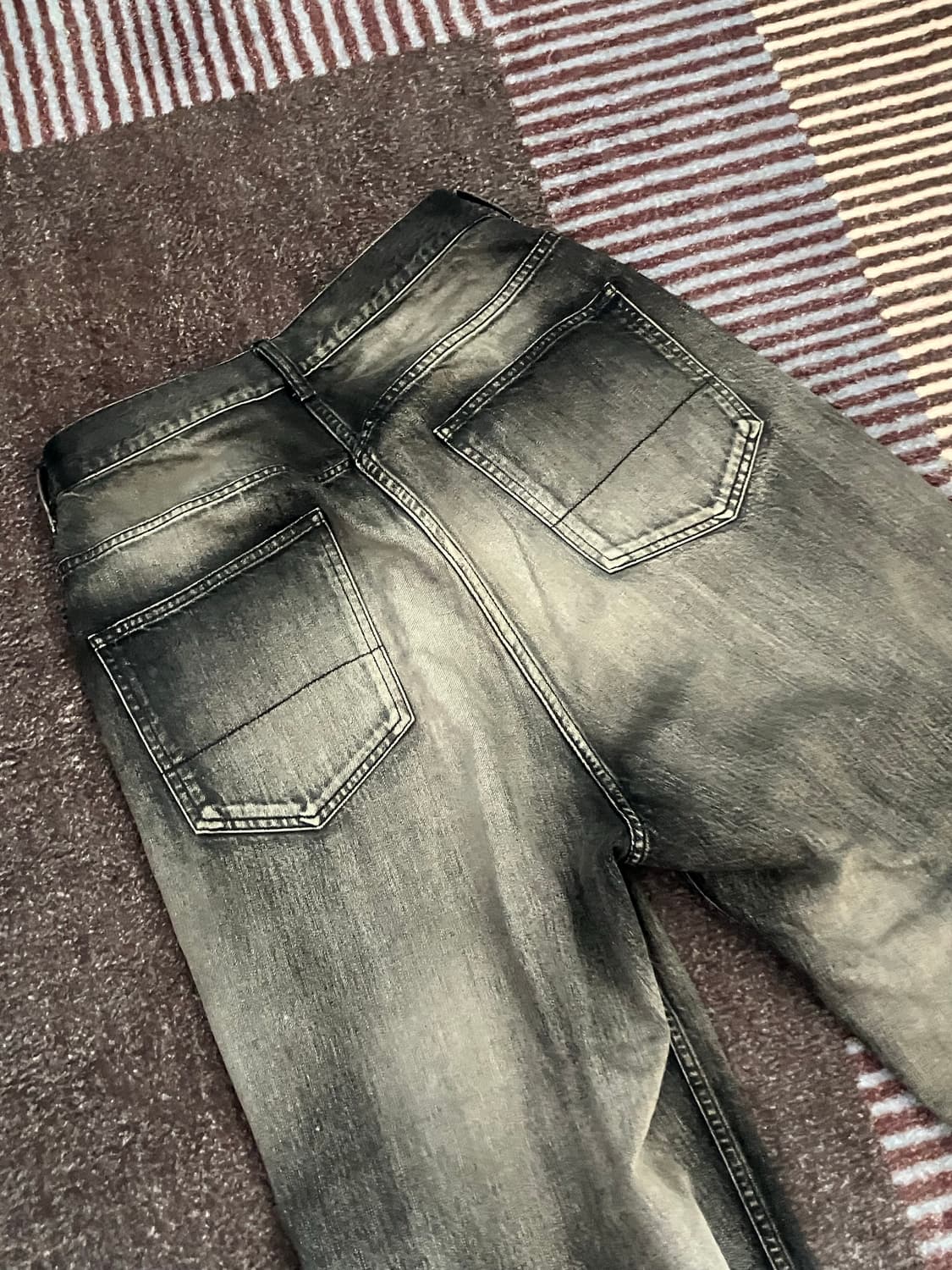 안셀름 / 에이징 와이드 팬츠 / 블랙 상품이미지3