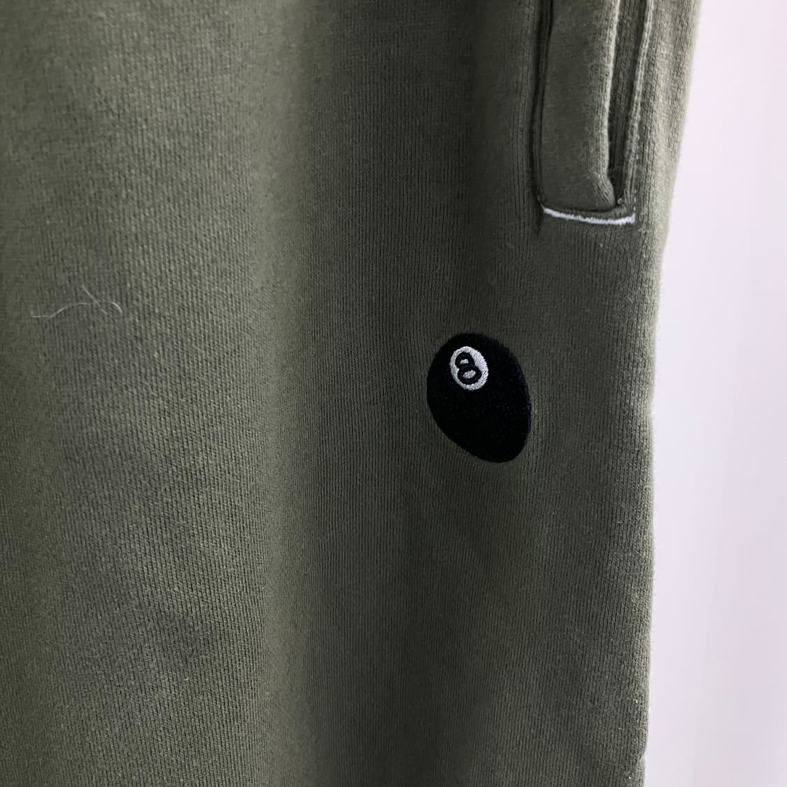 스투시 올리브 8볼 자수 팬츠 S 상품이미지4