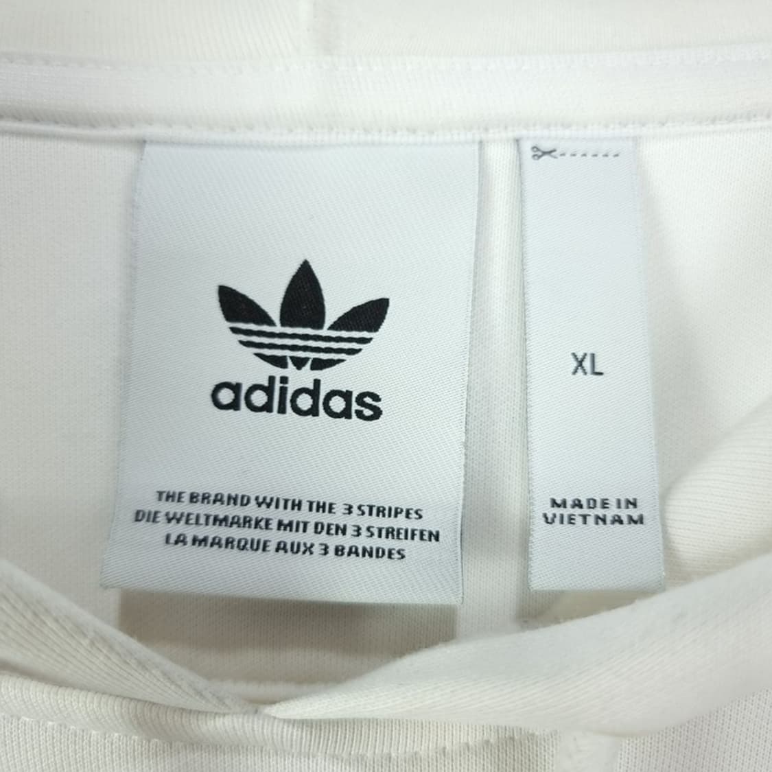 [아디다스] 사이드 라인 로고 오버핏 후드티 화이트 M19749 상품이미지6