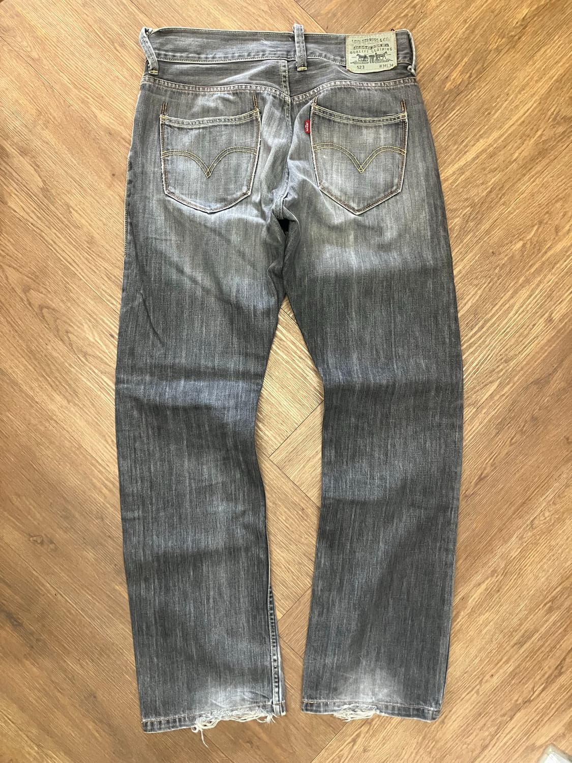 N270 리바이스 523 데님팬츠 그레이 상품이미지3