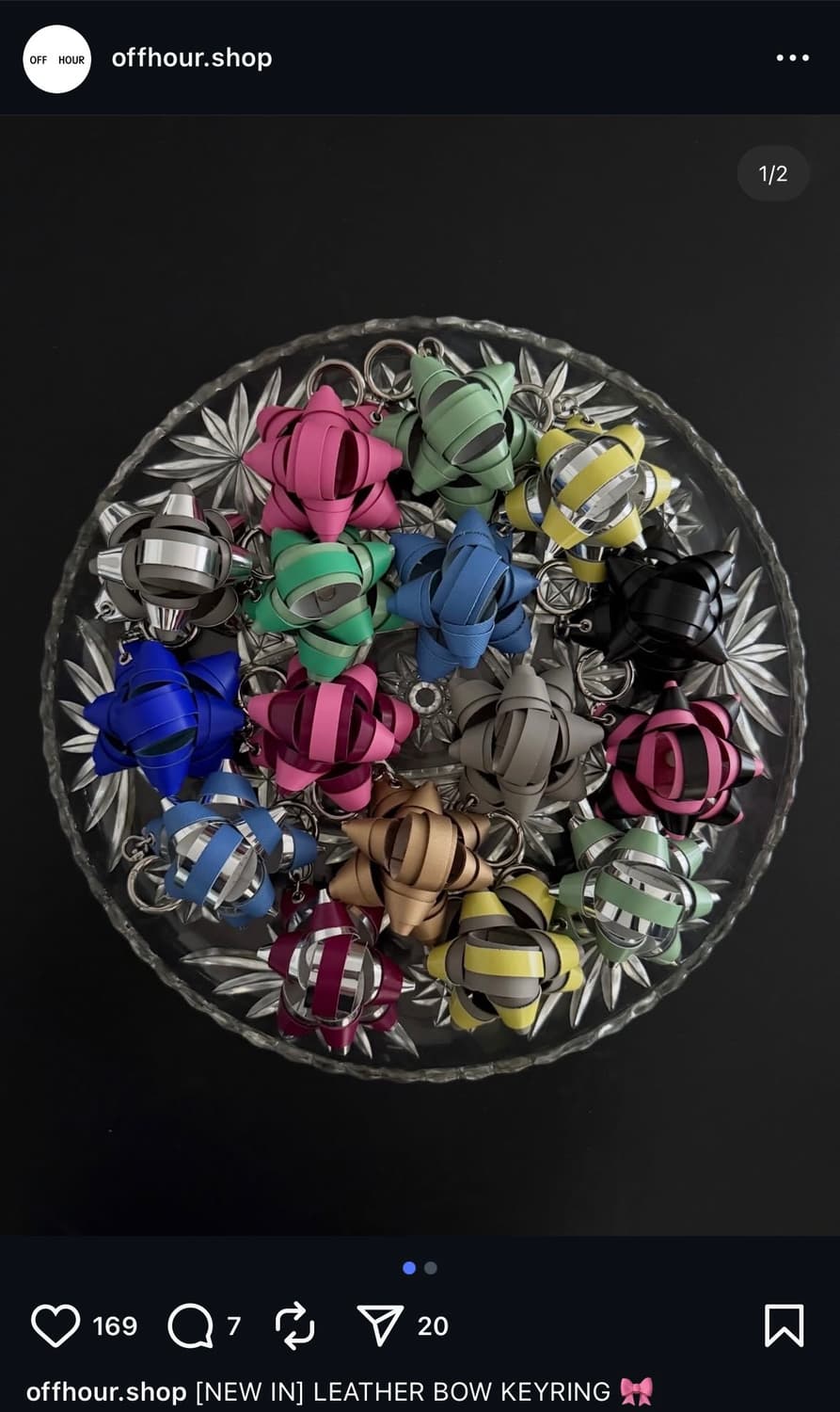 leather bow keyring 오프아우어 키링 상품이미지1