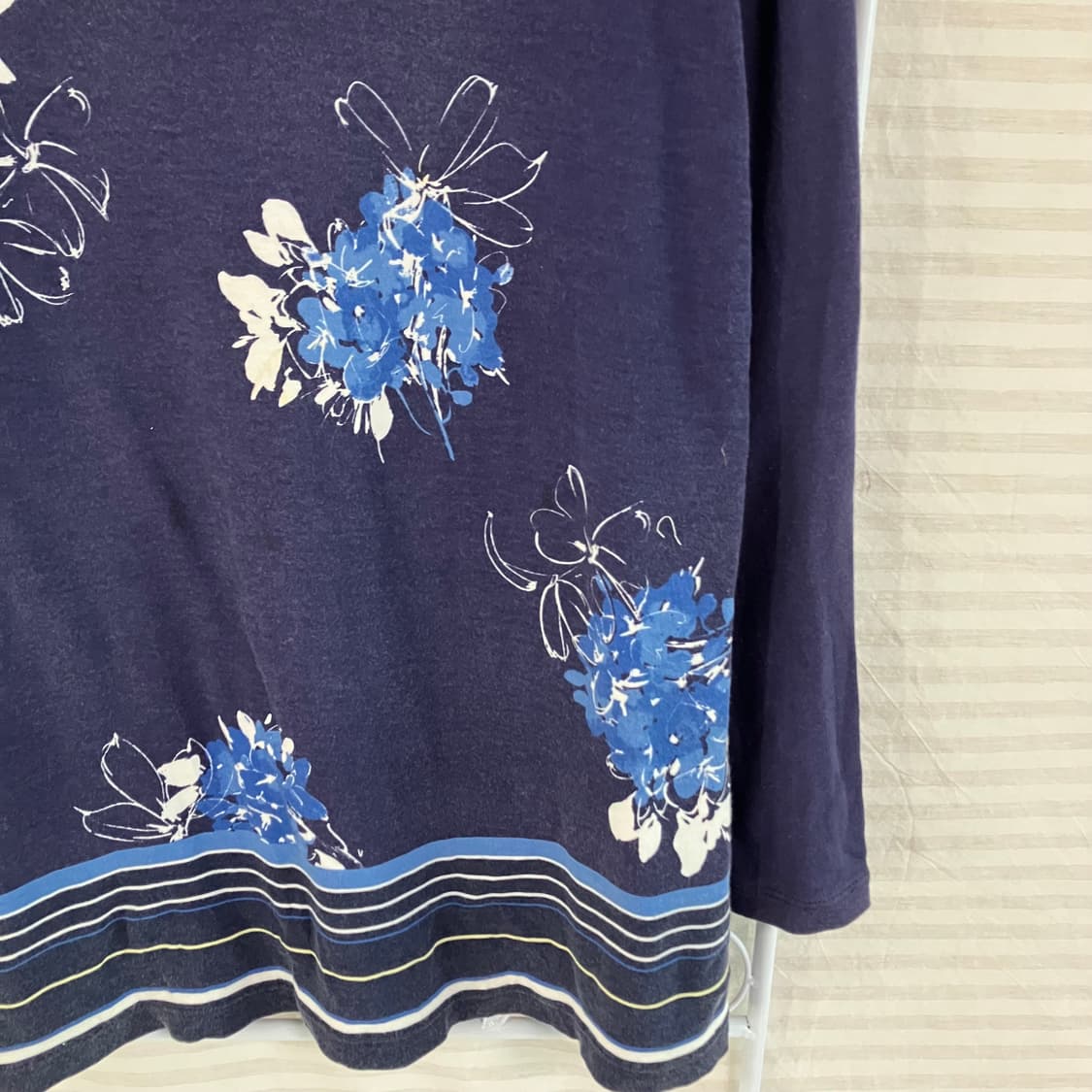 빈티지 오리엔탈 플라워 티셔츠 825 y2k 스트릿 모리 갸루 일본빈티지 상품이미지4