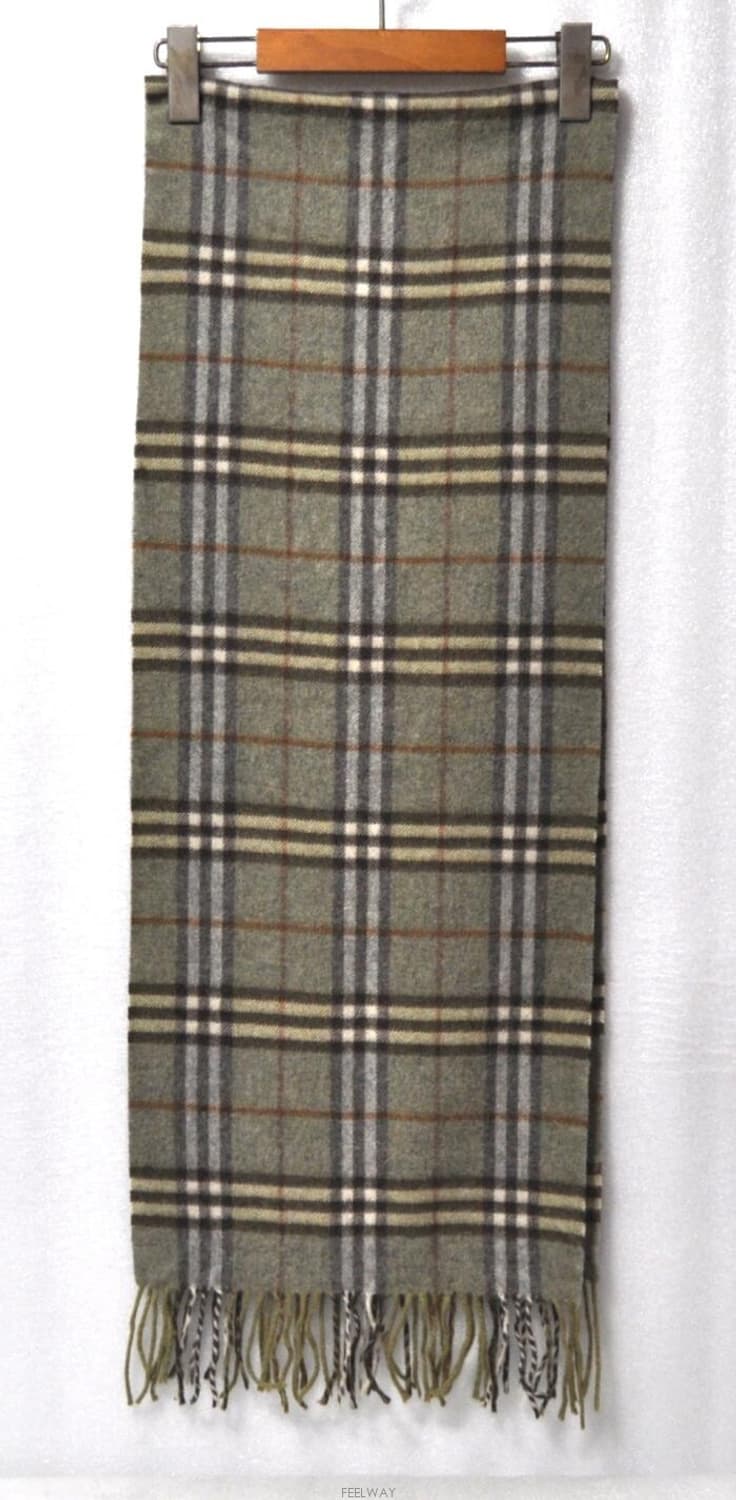 버버리/남녀공용캐시미어머플러(캐시미어100%)총길이158.5cm정품 상품이미지3