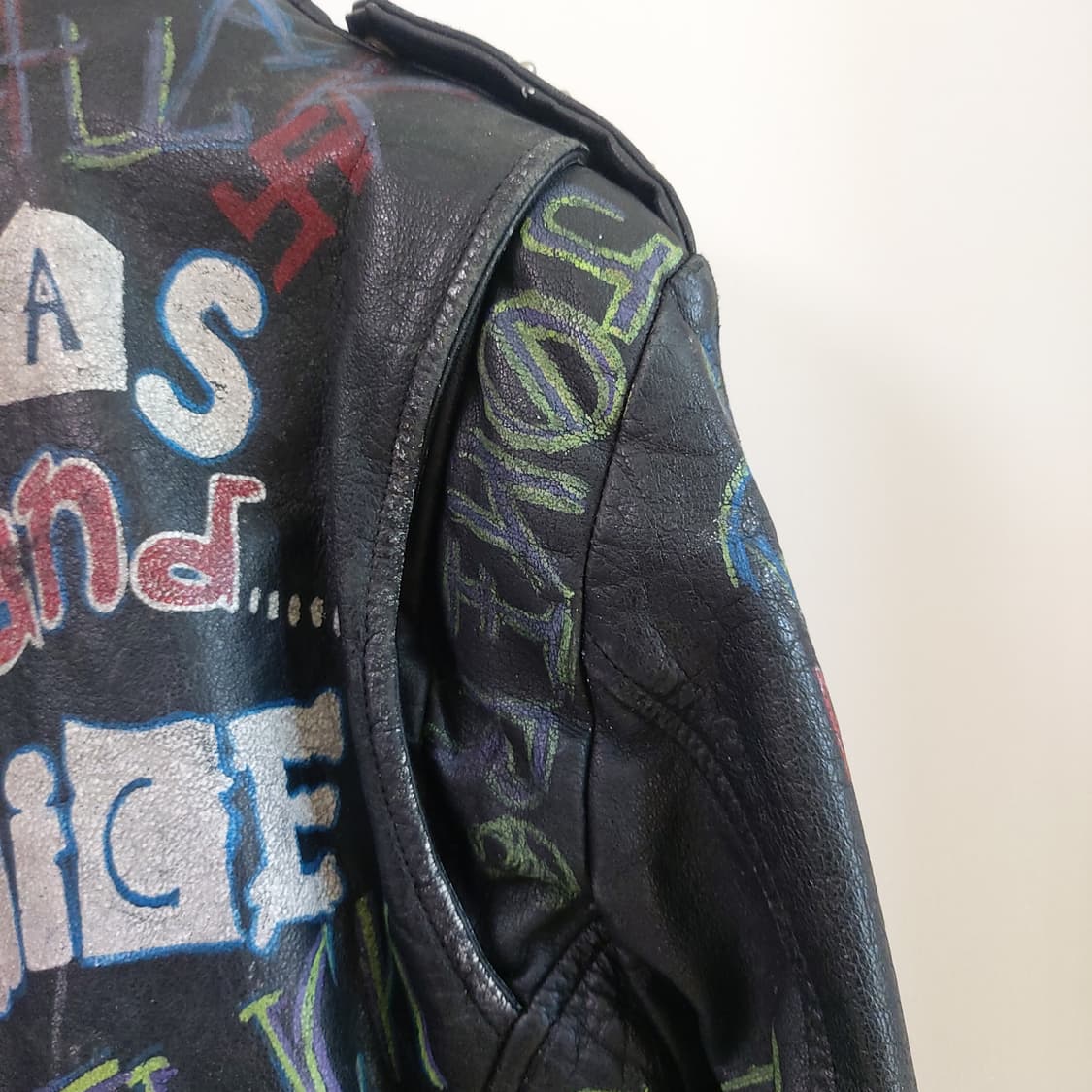 아메리칸 빈티지 펑크 레더자켓 상품이미지9