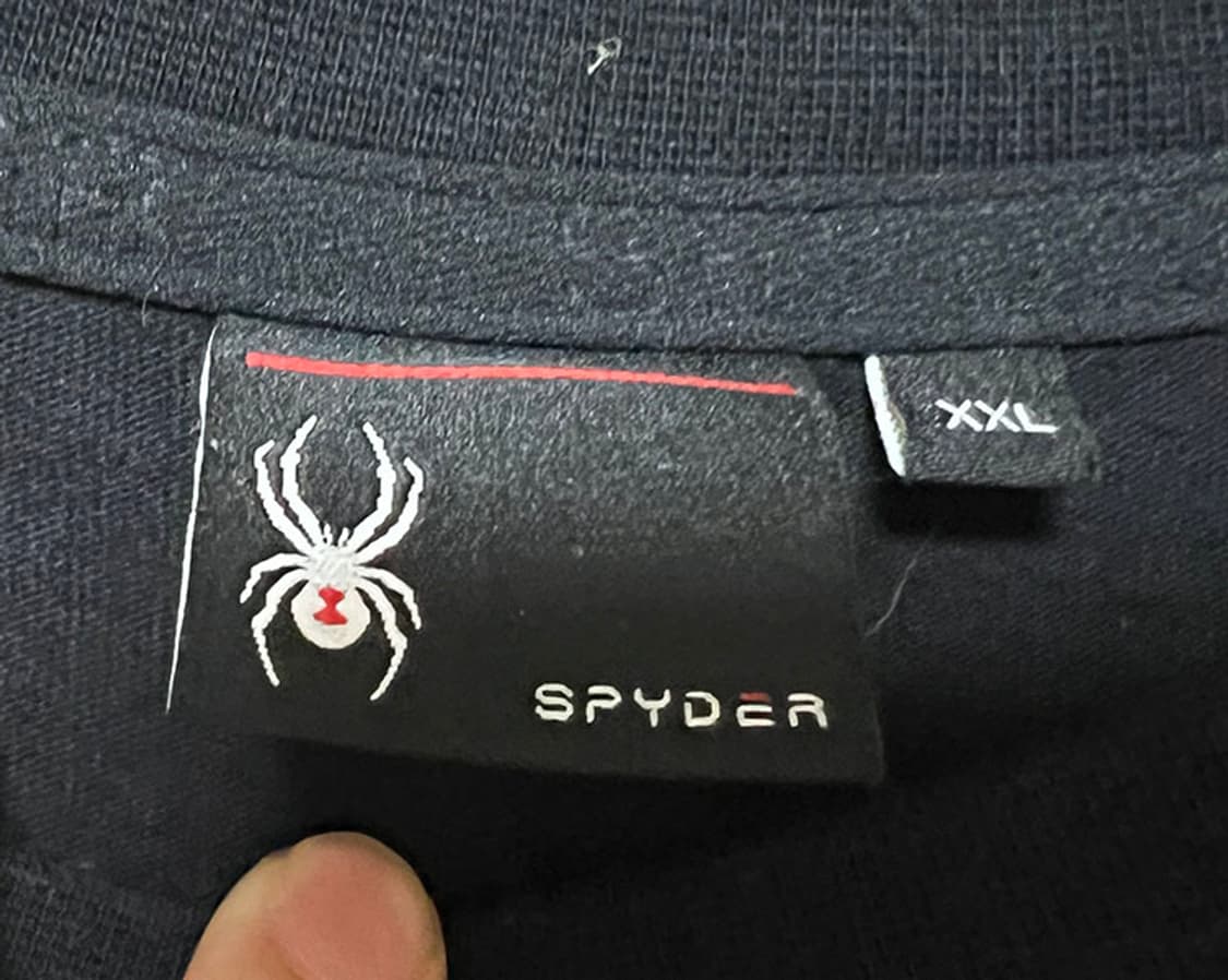 SPYDER 스파이더 레터링 빅로고 오버핏 남자 반팔티 블랙 XL 105 상품이미지3