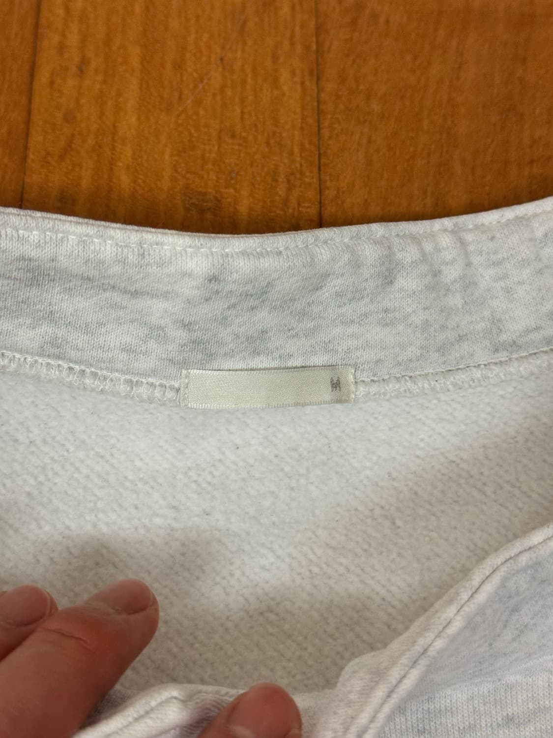 GU 반 하이넥 포켓 기모 스웻 상품이미지2