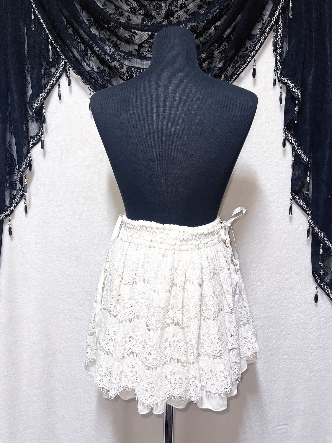 리즈리사 로맨틱갸루 로걀 라떼 레이스 아일렛 스카판 큐롯스커트 달천 핀터 상품이미지5